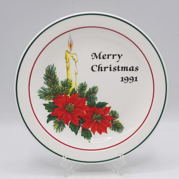 1991 Corning Pyroceram Christmas 10" Collector's Plate - Picture 1 of 6